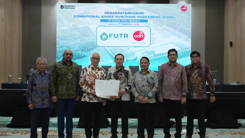 Beli Aset ADHI, FUTR Caplok 51 Persen Saham Dumai Tirta Persada