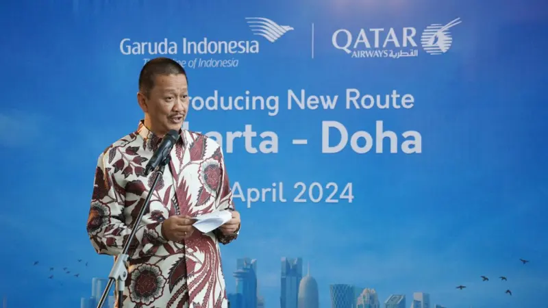 Optimalkan Peluang Pasar Timur Tengah, Emiten GIAA Buka Rute Penerbangan Jakarta – Doha