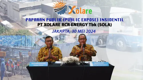 Xolare RCR Energy (SOLA) Incar Pendapatan Sebesar Rp 118,63 Miliar di Akhir 2024
