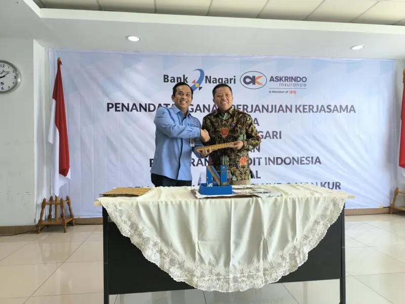 Askrindo Teken Kerjasama Penagihan Subrogasi Asuransi Kredit dengan Bank Nagari
