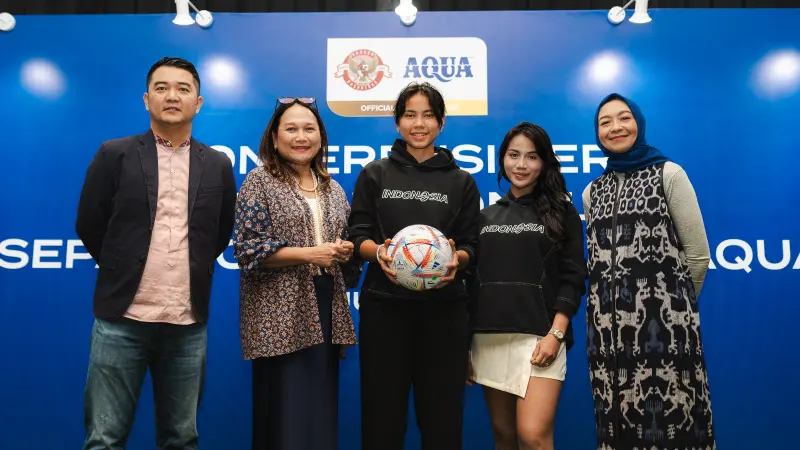Seger! AQUA Terpilih Sebagai Official Mineral Water Tim Nasional Sepak Bola Indonesia