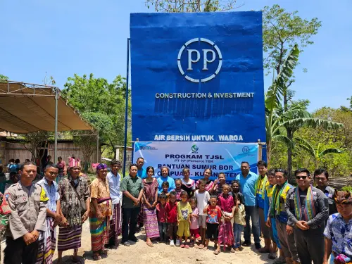 Laksanakan Program CSR! PTPP Mendukung Program Air Bersih di Kupang NTT