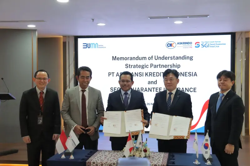 Askrindo Kerjasama Penjaminan Surety Bond dengan Seoul Guarantee Insurance
