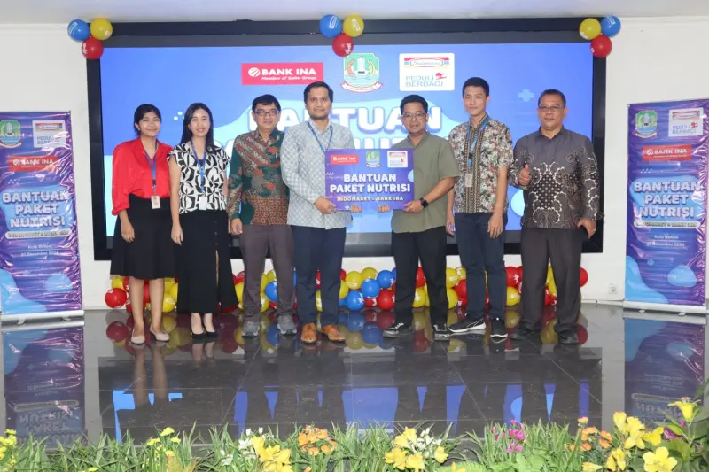 Turunkan Angka Stunting, Bank INA dan Indomaret Bagikan 125 Paket Nutrisi di Bekasi
