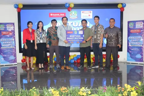 Turunkan Angka Stunting, Bank INA dan Indomaret Bagikan 125 Paket Nutrisi di Bekasi