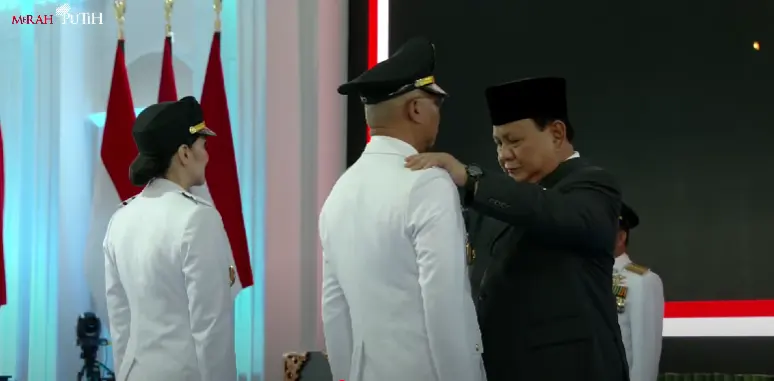 Lantik 961 Kepala Daerah Secara Serentak, Ini Pesan Prabowo