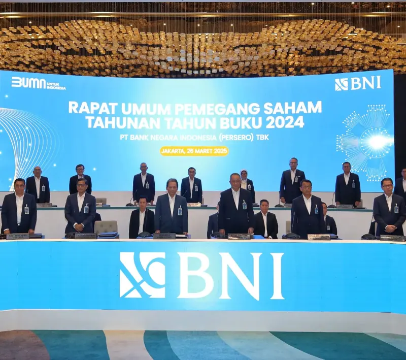 Gelar RUPST, BNI Setor Dividen ke Negara Rp8,37 T