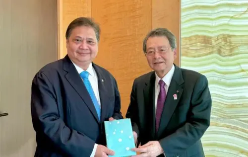Menko Airlangga dan President JCCI Bahas Peluang Investasi Jepang di Indonesia