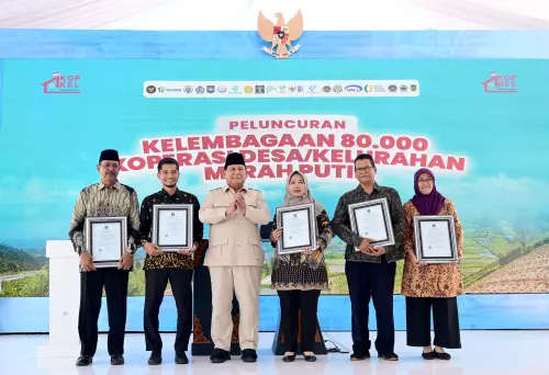 Dorong Kekuatan Ekonomi Rakyat, Prabowo Luncurkan 80 Ribu Kopdes Merah Putih