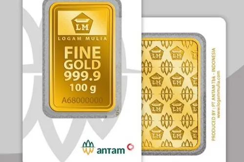 Harga Emas Antam Hari Ini Anjlok Rp183.000 per Gram