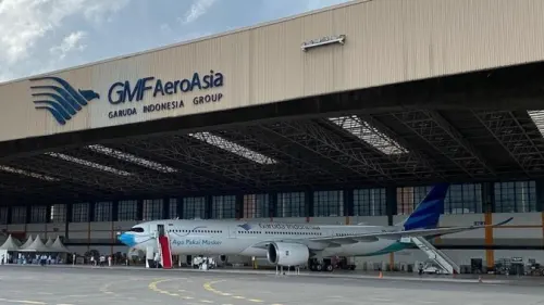 Emiten Bengkel Pesawat GMFI Raup US$178,95 Juta di Semester I-2025