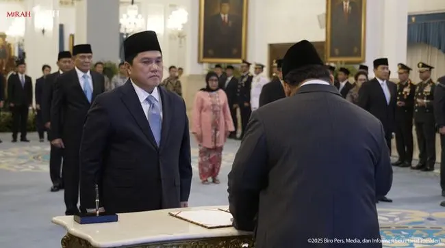 Lengser dari BUMN, Erick Thohir Digeser Prabowo Jadi Menpora