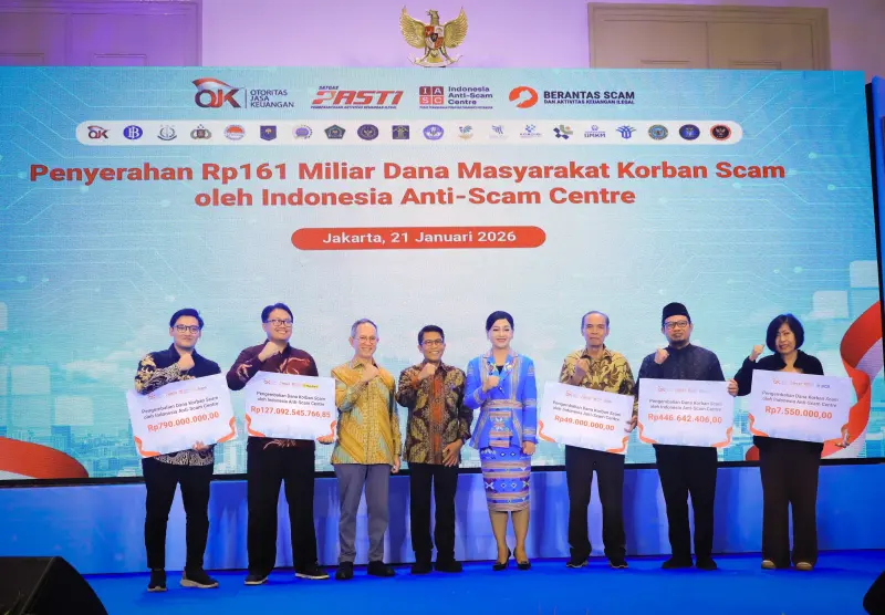 Berantas Scam, Indonesia Anti-Scam Centre Kembalikan Rp161 Miliar Uang Masyarakat