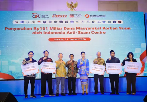 Berantas Scam, Indonesia Anti-Scam Centre Kembalikan Rp161 Miliar Uang Masyarakat