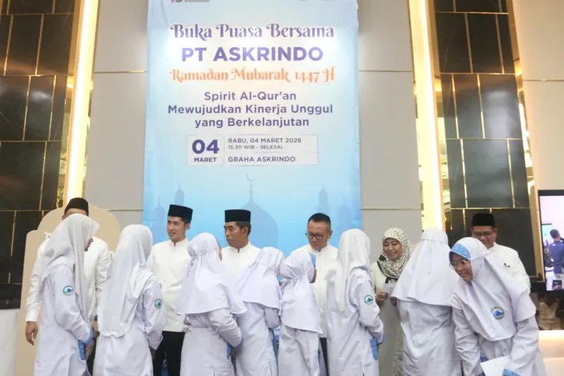 Safari Ramadan 1447 H, Askrindo Berbagi Kebahagiaan Bersama 550 Anak Yatim di Seluruh Indonesia