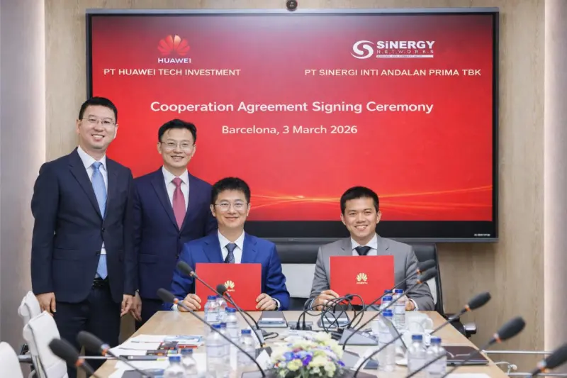 Sinergy Networks (INET) dan Huawei Menandatangani Perjanjian Kerangka Kerja Sama Strategis untuk Memajukan Tulang Punggung Digital Terintegrasi “Laut-ke-Darat” Indonesia