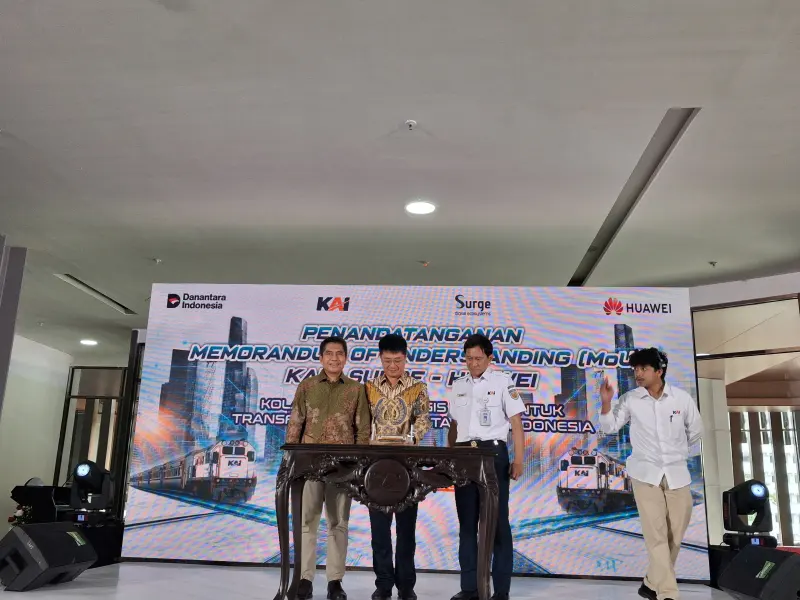 Garap Layanan Internet Cepat 5G di Kereta, WIFI Gandeng Huawei dan KAI