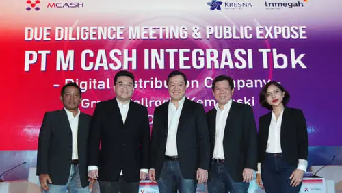 Pertebal Kepemilikan, M Cash Integrasi (MCAS) Kuasai 99% Saham Sarana Inti Harapan