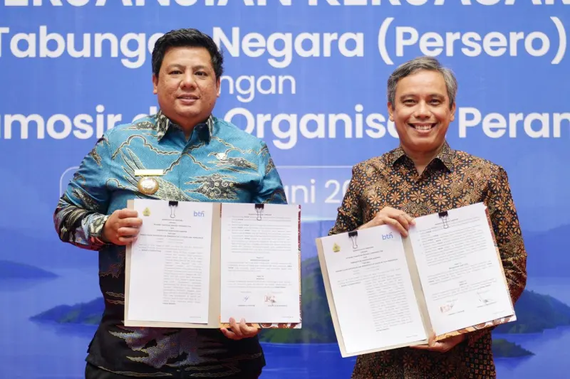 Gandeng Pemkab Samosir, BTN (BBTN) Salurkan Kredit UMKM di Danau Toba
