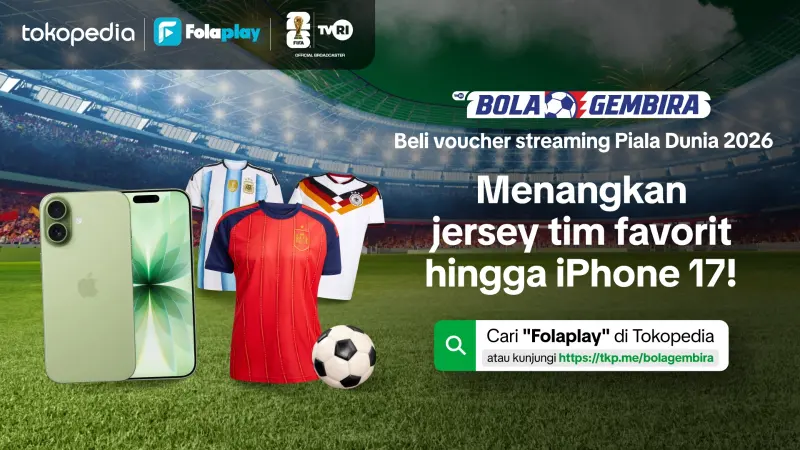 Resmi! IRSX Gandeng Tokopedia, Jadi Mitra Distribusi Voucher FolaPlay Bola Gembira di Indonesia