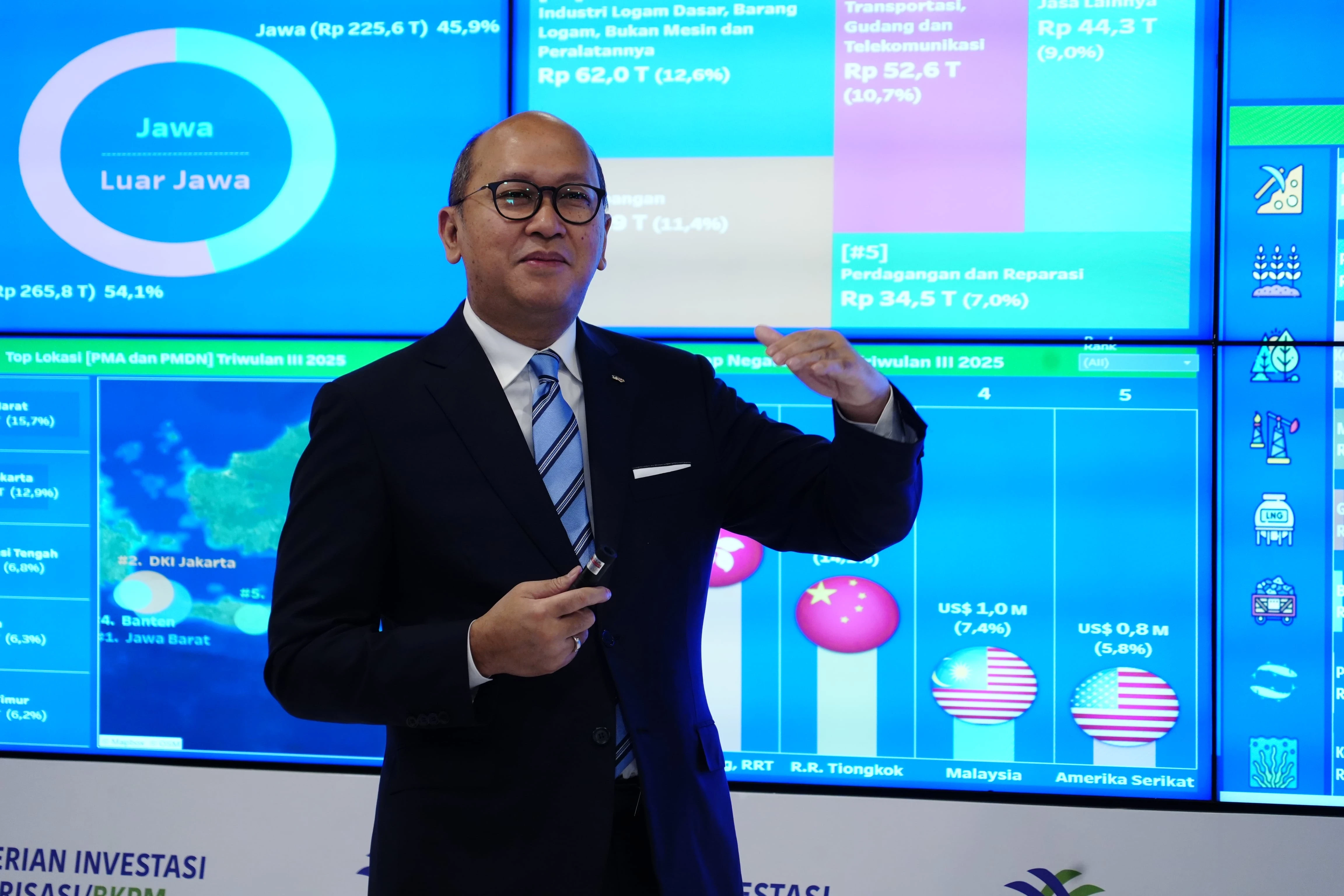 BKPM Catat Investasi Rp1.010,6 Triliun hingga Semester I-2026, Naik 7,2%