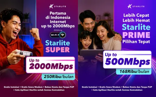 Solusi Sinergi Digital (WIFI) Dobrak Batas Digital! Indonesia Resmi Masuki Era Internet Wi-Fi 7 Melalui Starlite SUPER Internet Super Cepat Hingga 2.000 Mbps, Kini Hadir dengan Harga Merakyat