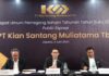 Pembangunan Jargas Masuk PSN, Kian Santang Muliatama (RGAS) Punya Target dan Strategi Jitu di 2024 (Kiri-Kanan) Direksi PT Kian Santang Muliatama Tbk (RGAS): Sutarno Direktur Keungan, Edy Nurhamid Amin Direktur Utama dan Fadjar Tri Ananda Direktur Operasional saat Rapat Umum Pemegang Saham Tahunan Tahun Buku 2023 dan Public Expose. Foto/Rizki Vauzi