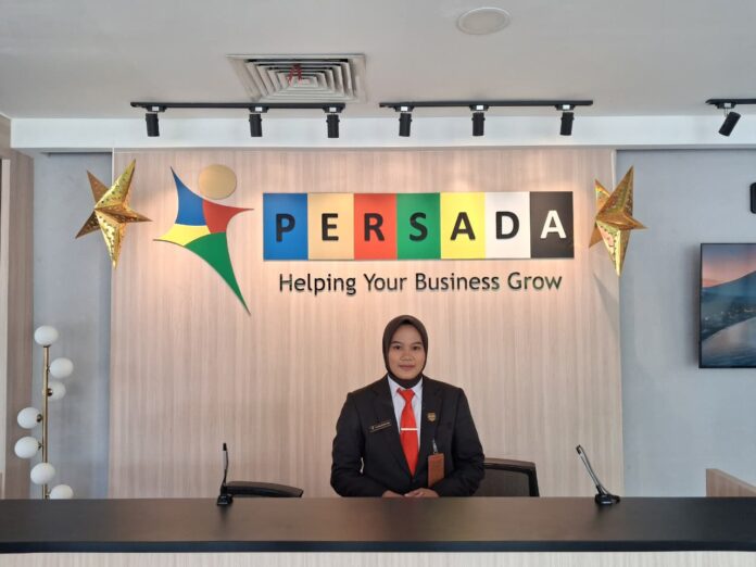 Tampak depan kantor PT Persone Alih Daya Tbk (PADA) atau PERSADA.